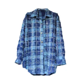 Pre Order:  Lattice Plaid Long Sleeves Shirt