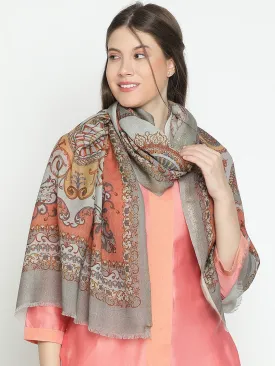 Radiance Women Wool Lurex Printed Stole