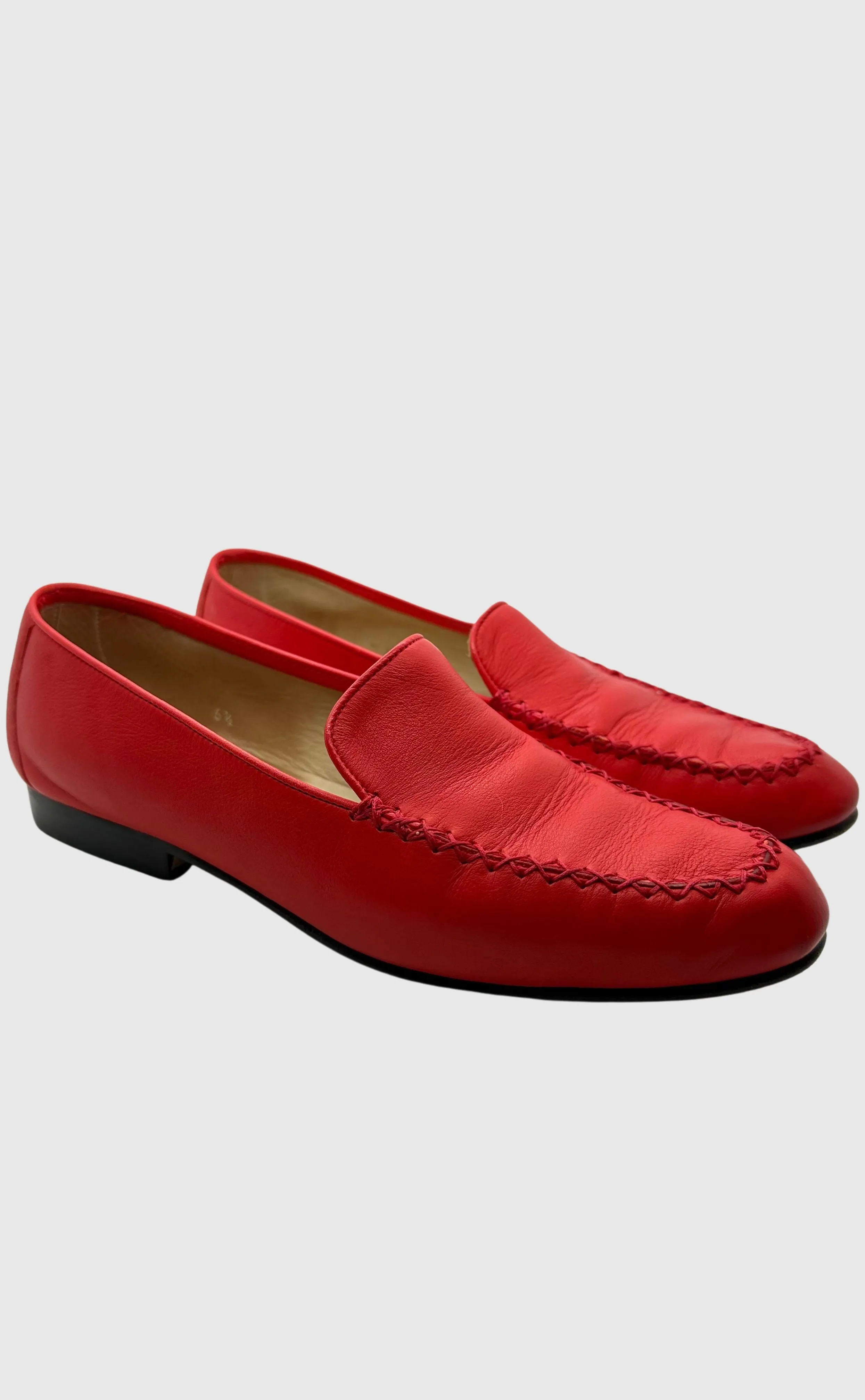 RADIANT RED ESCADA LOAFERS • Women's size US 6.5