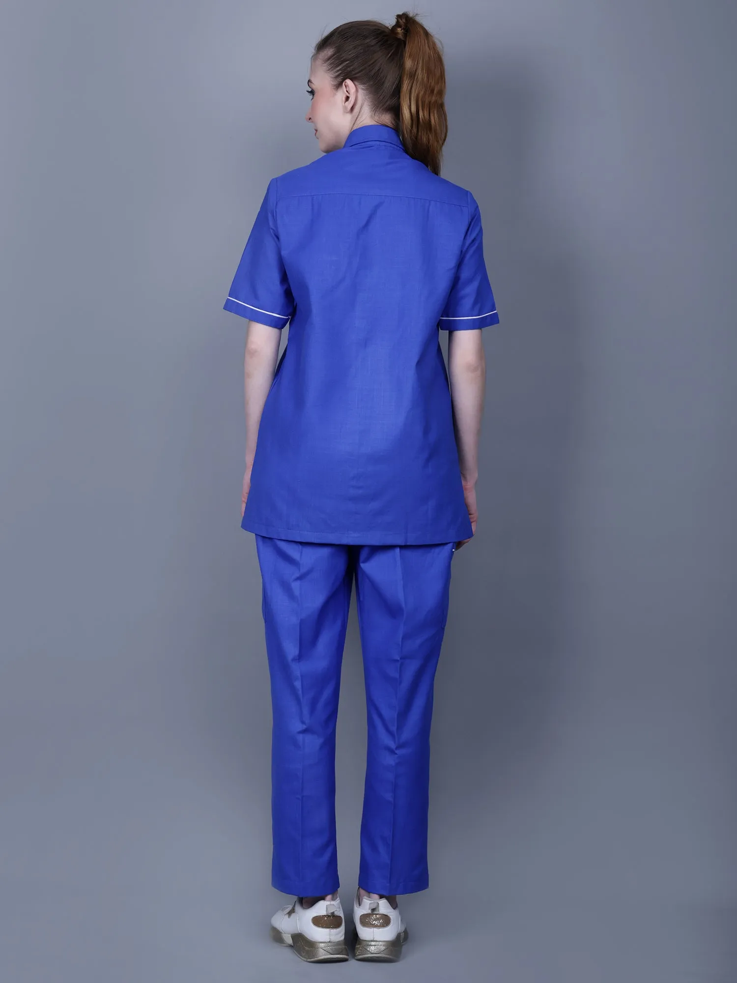 Ramajikk Medical Unisex Shirt Collar Neck With Piping Details Scrub Suit