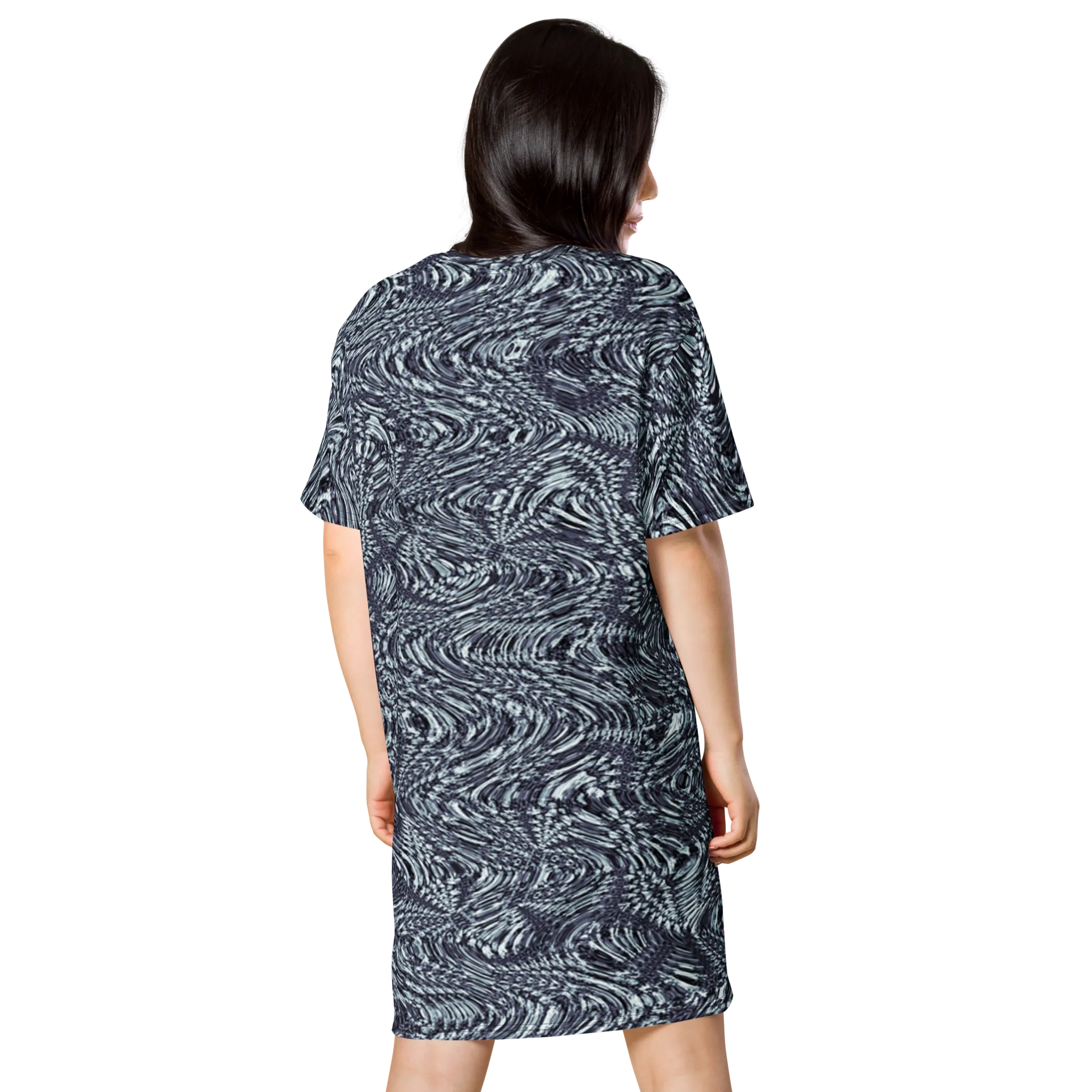 Recursia Alchemical Vision I Vision T-Shirt Dress In Blue