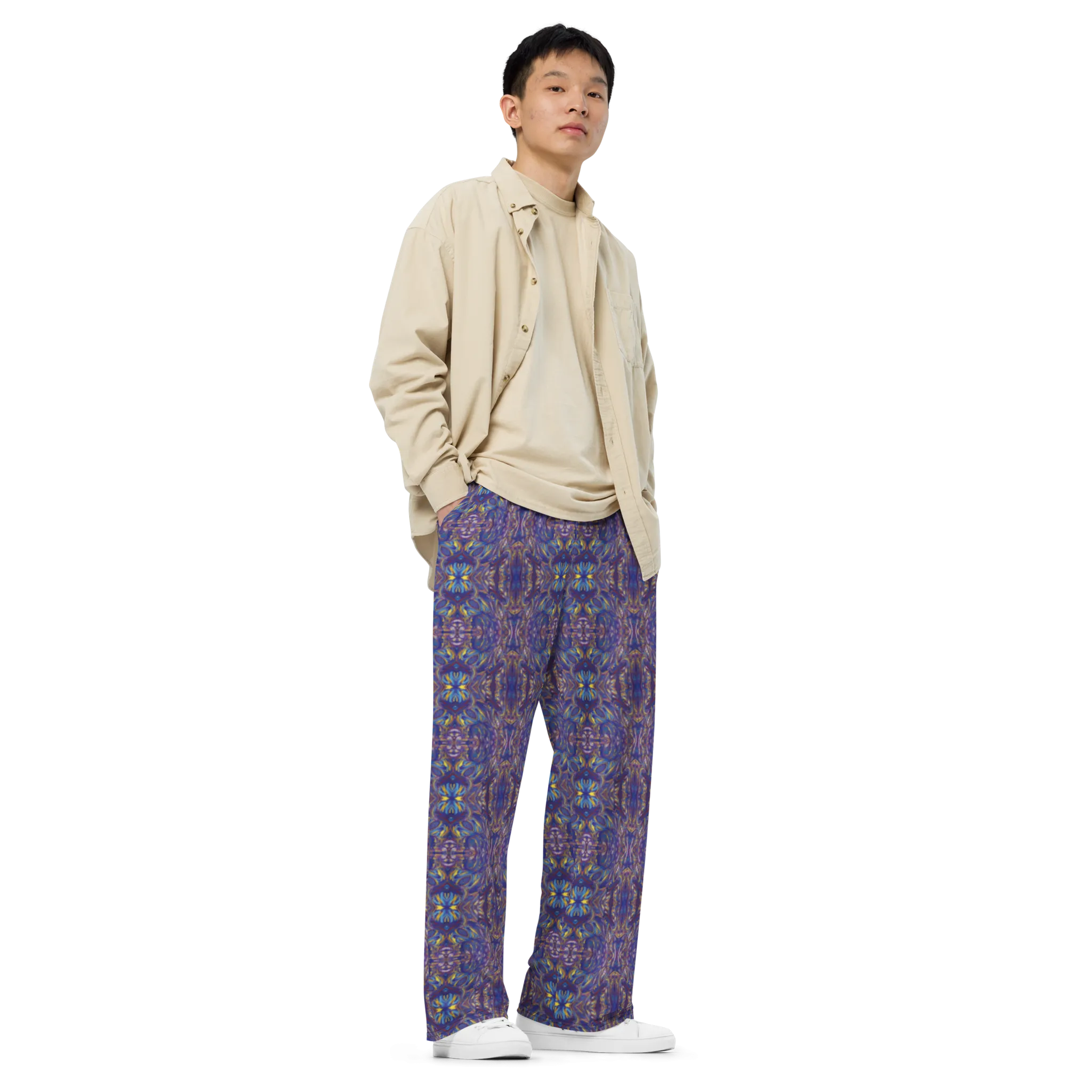 Recursia Bohemian Dream Men's Wide Leg Pants