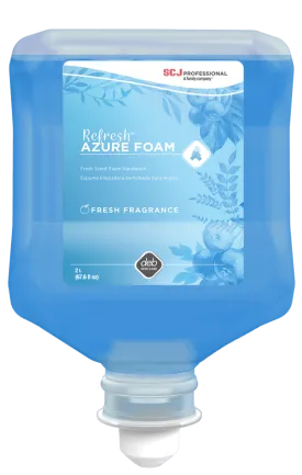 Refresh Azure Luxury Foam Soap 1 Liter Refill, Pack of 6