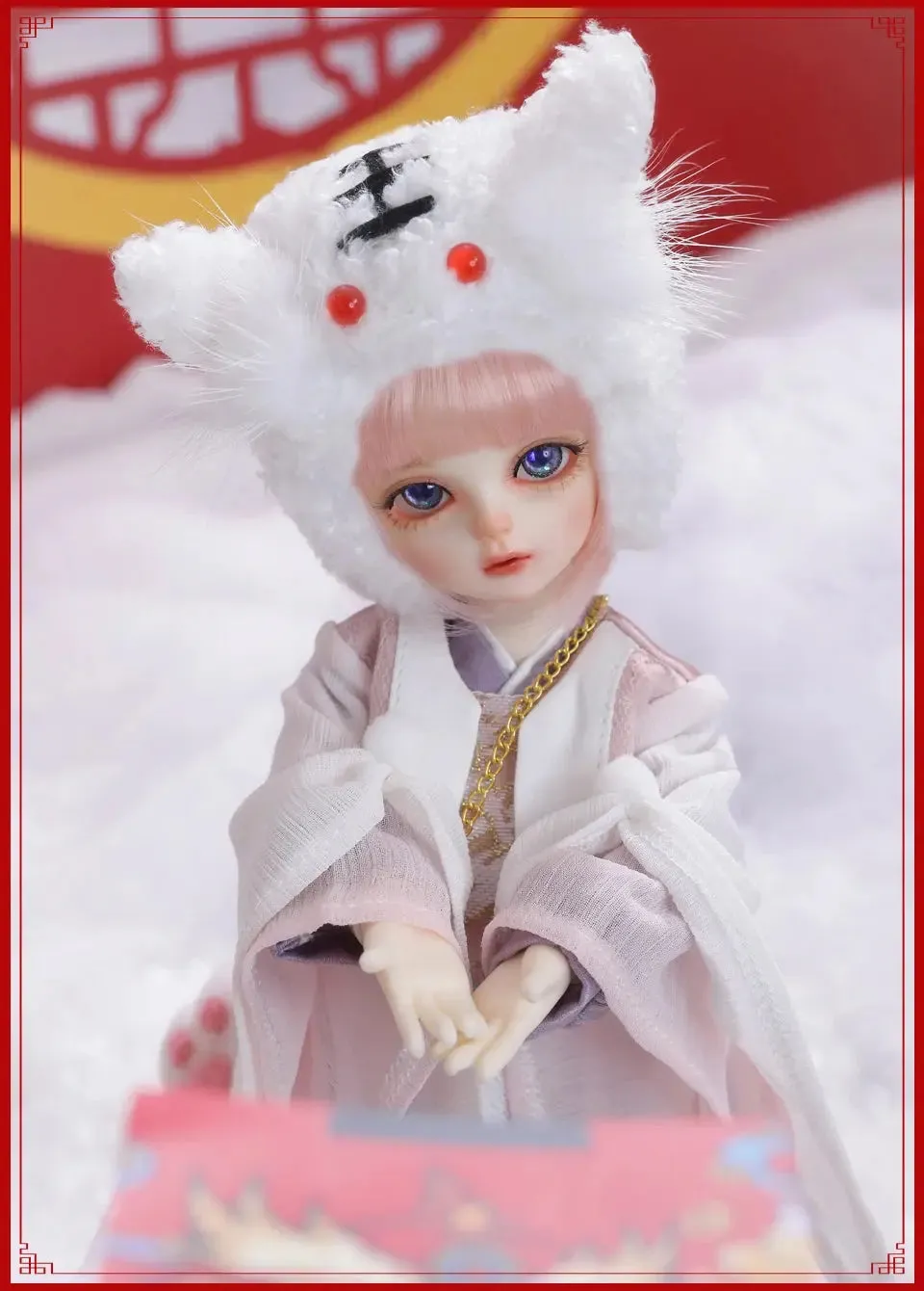 Shuga Fairy 1/6 BJD Doll Wouyo | Resin Dolls Full Set | Ball Jointed Doll with Elf Ears | Toys Surprise Gift for Children | Anime Figure