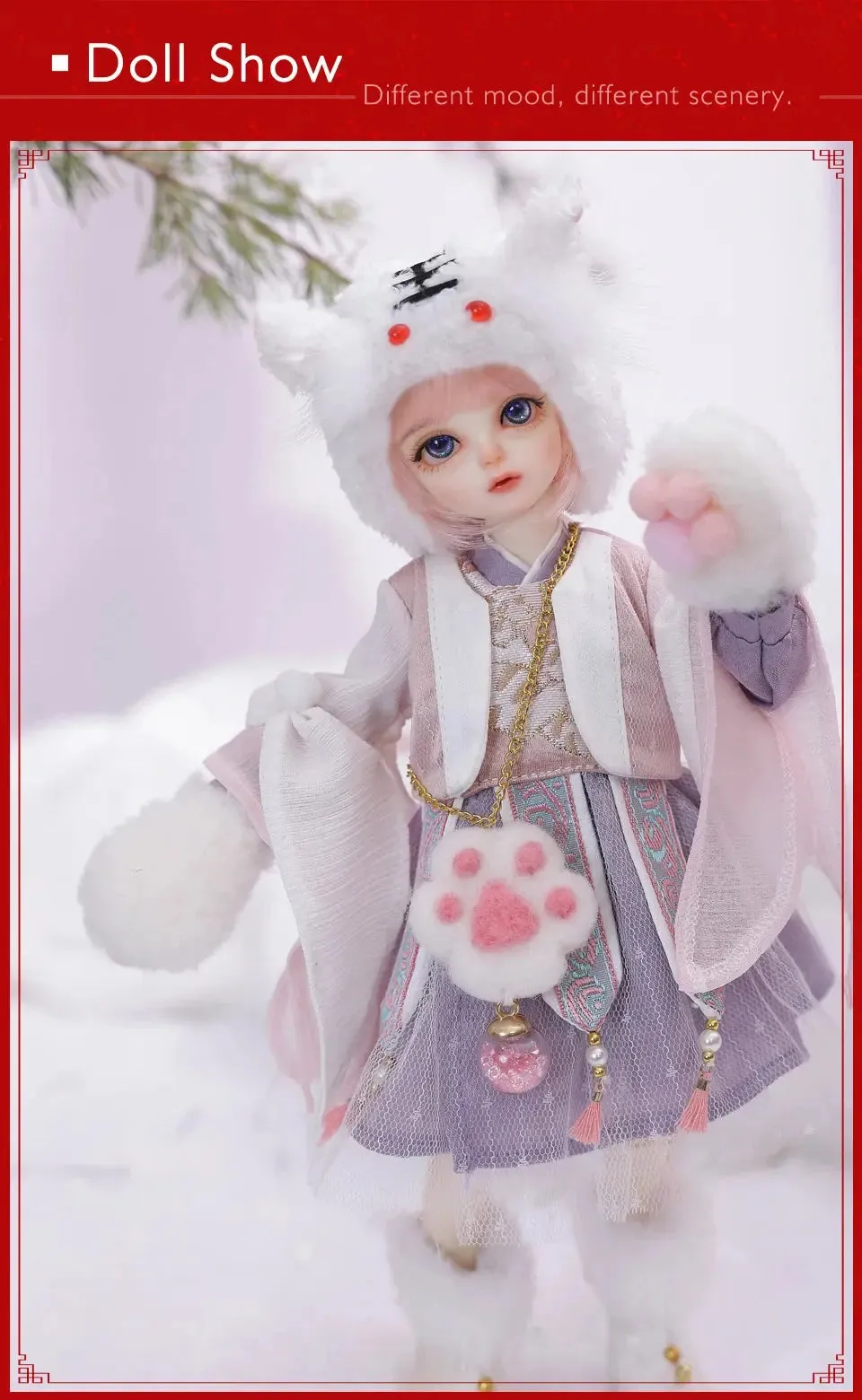 Shuga Fairy 1/6 BJD Doll Wouyo | Resin Dolls Full Set | Ball Jointed Doll with Elf Ears | Toys Surprise Gift for Children | Anime Figure