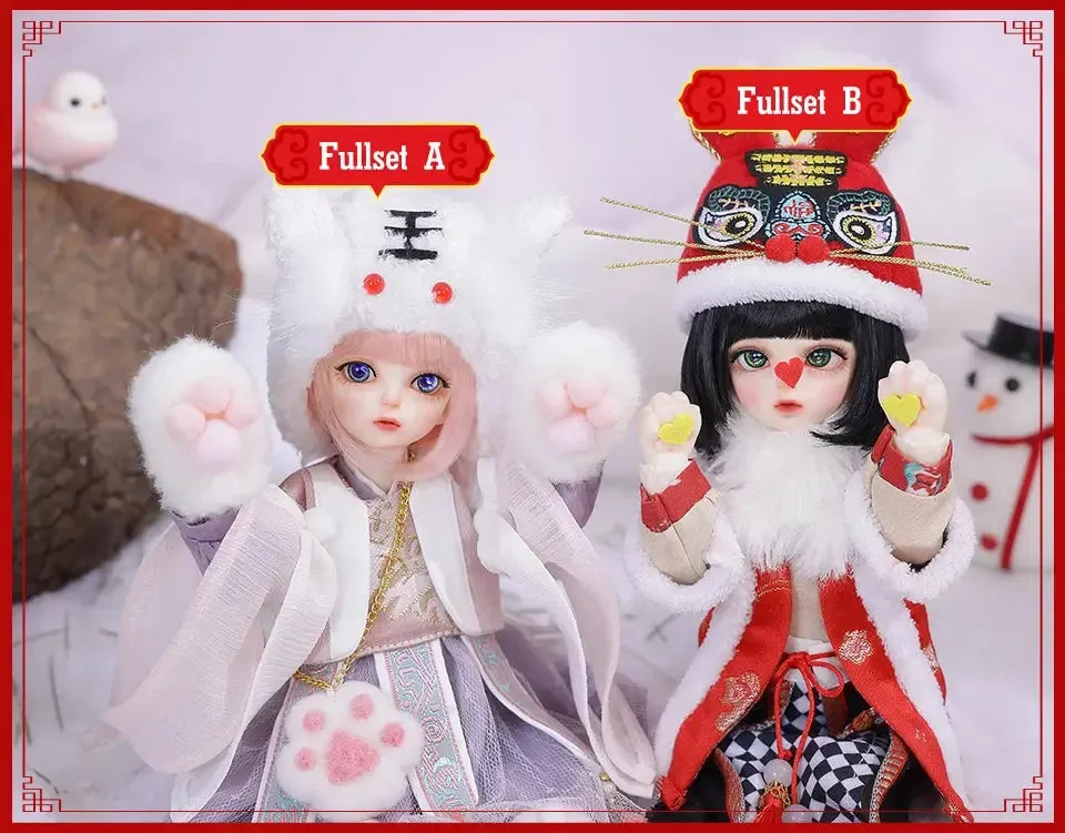 Shuga Fairy 1/6 BJD Doll Wouyo | Resin Dolls Full Set | Ball Jointed Doll with Elf Ears | Toys Surprise Gift for Children | Anime Figure