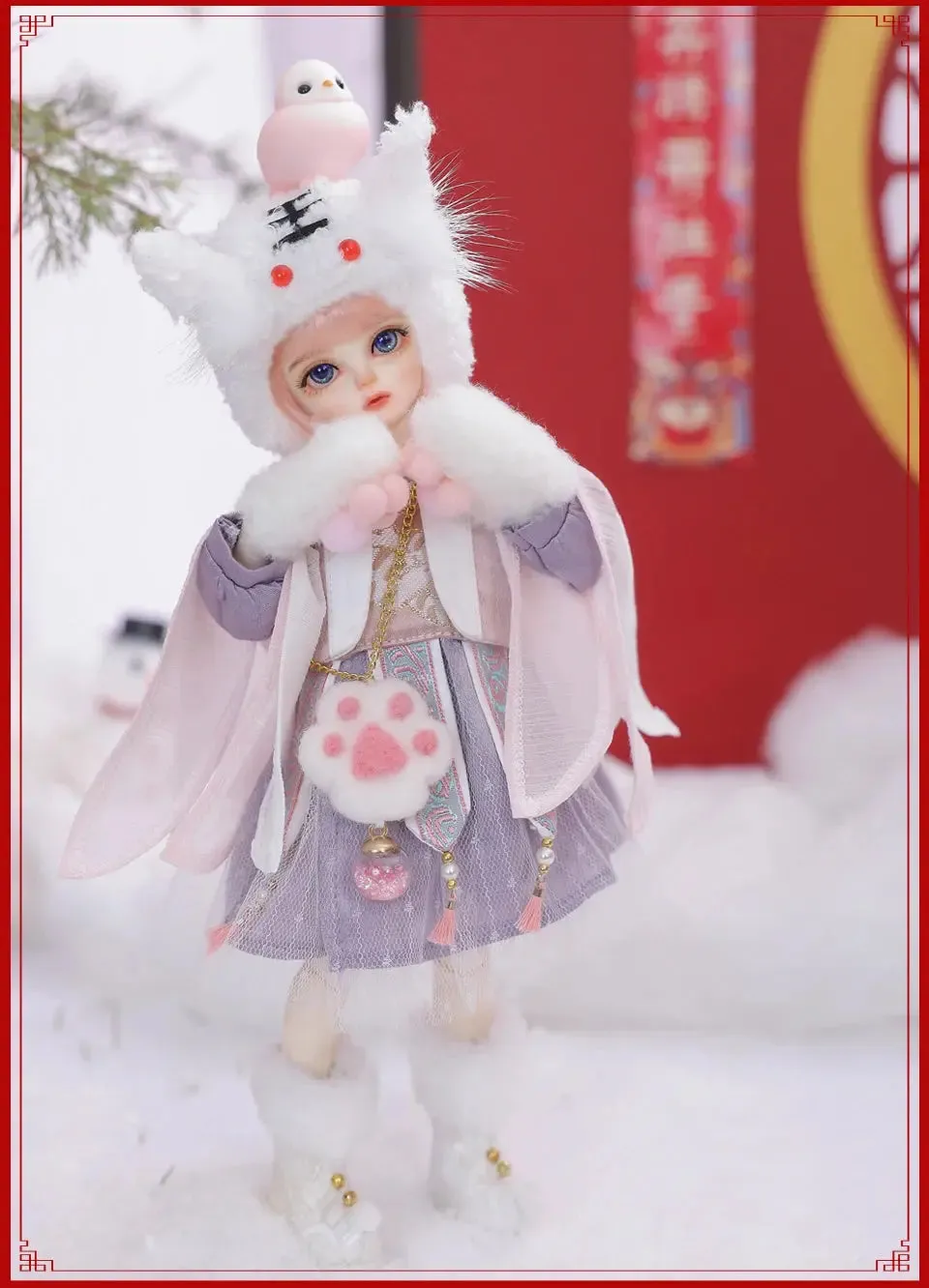 Shuga Fairy 1/6 BJD Doll Wouyo | Resin Dolls Full Set | Ball Jointed Doll with Elf Ears | Toys Surprise Gift for Children | Anime Figure