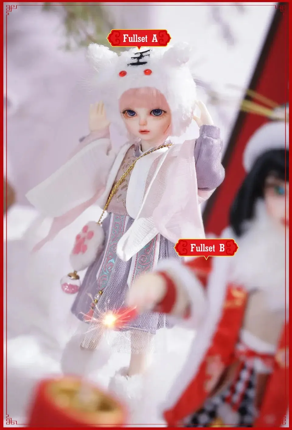 Shuga Fairy 1/6 BJD Doll Wouyo | Resin Dolls Full Set | Ball Jointed Doll with Elf Ears | Toys Surprise Gift for Children | Anime Figure