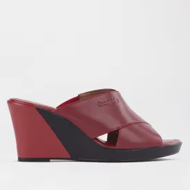 Slip-on Wedge in Red - 12287