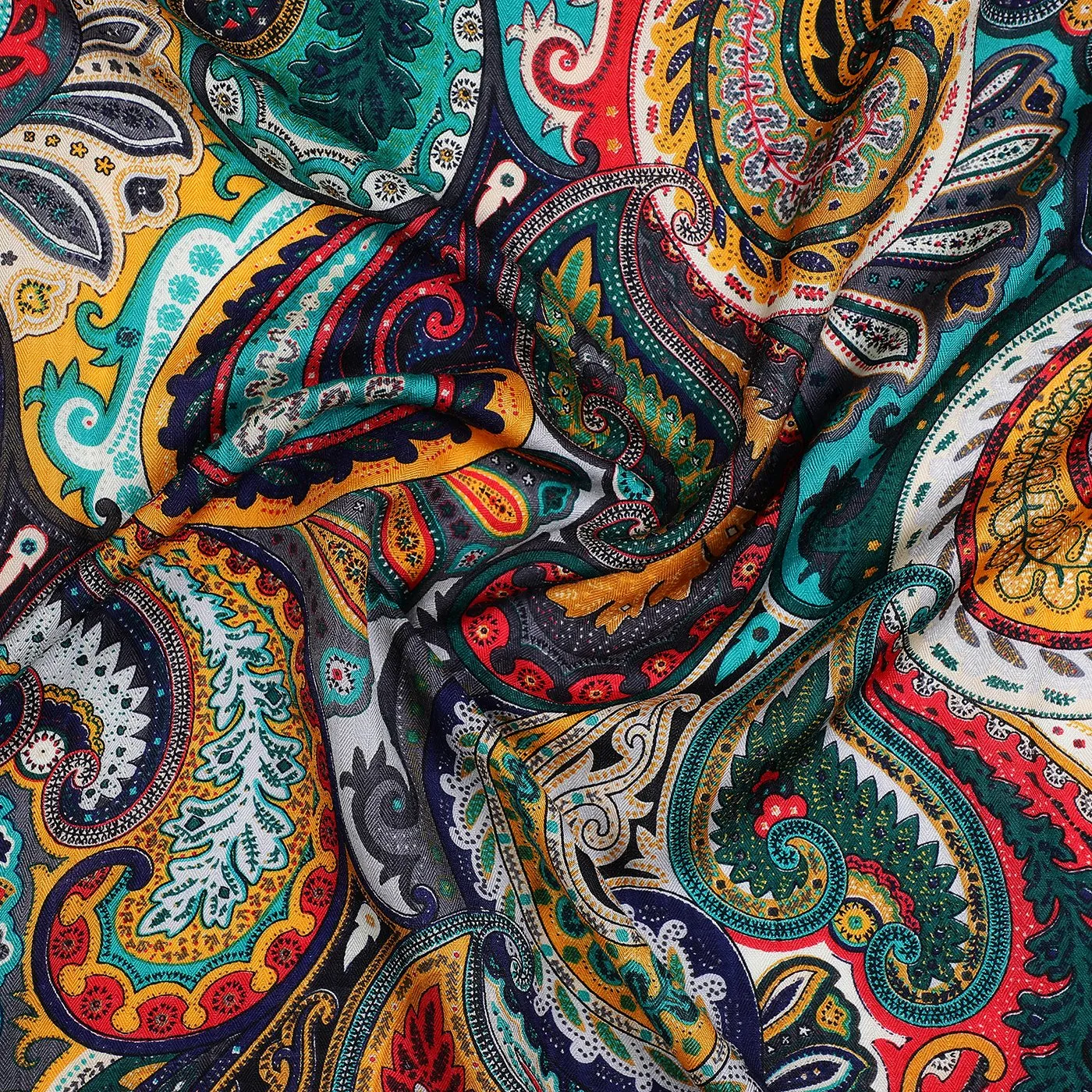 Swirl Paisley Woolen Stole