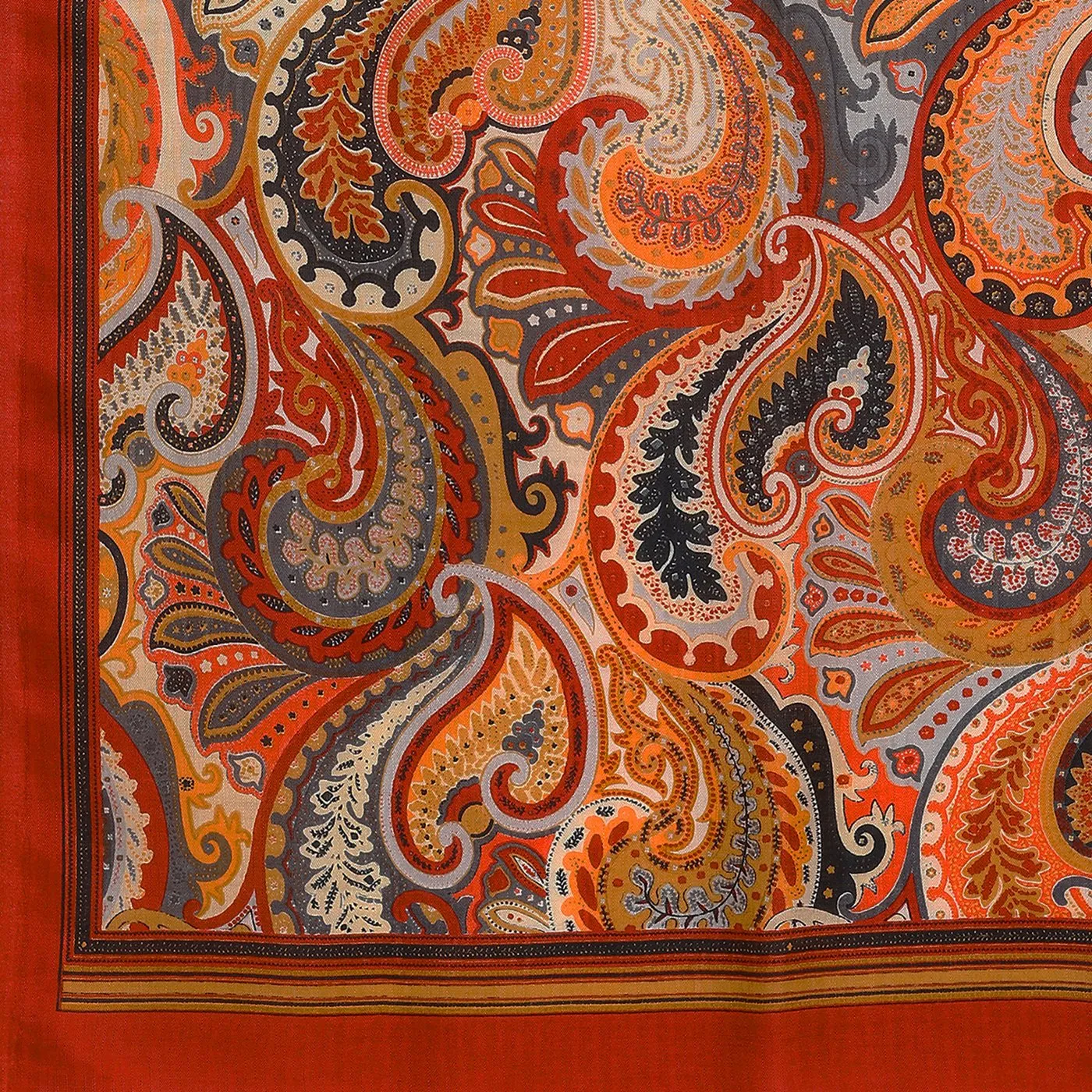 Swirl Paisley Woolen Stole