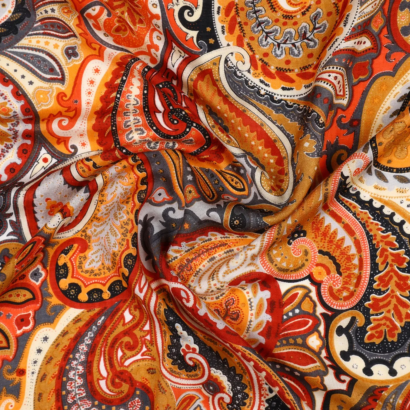 Swirl Paisley Woolen Stole