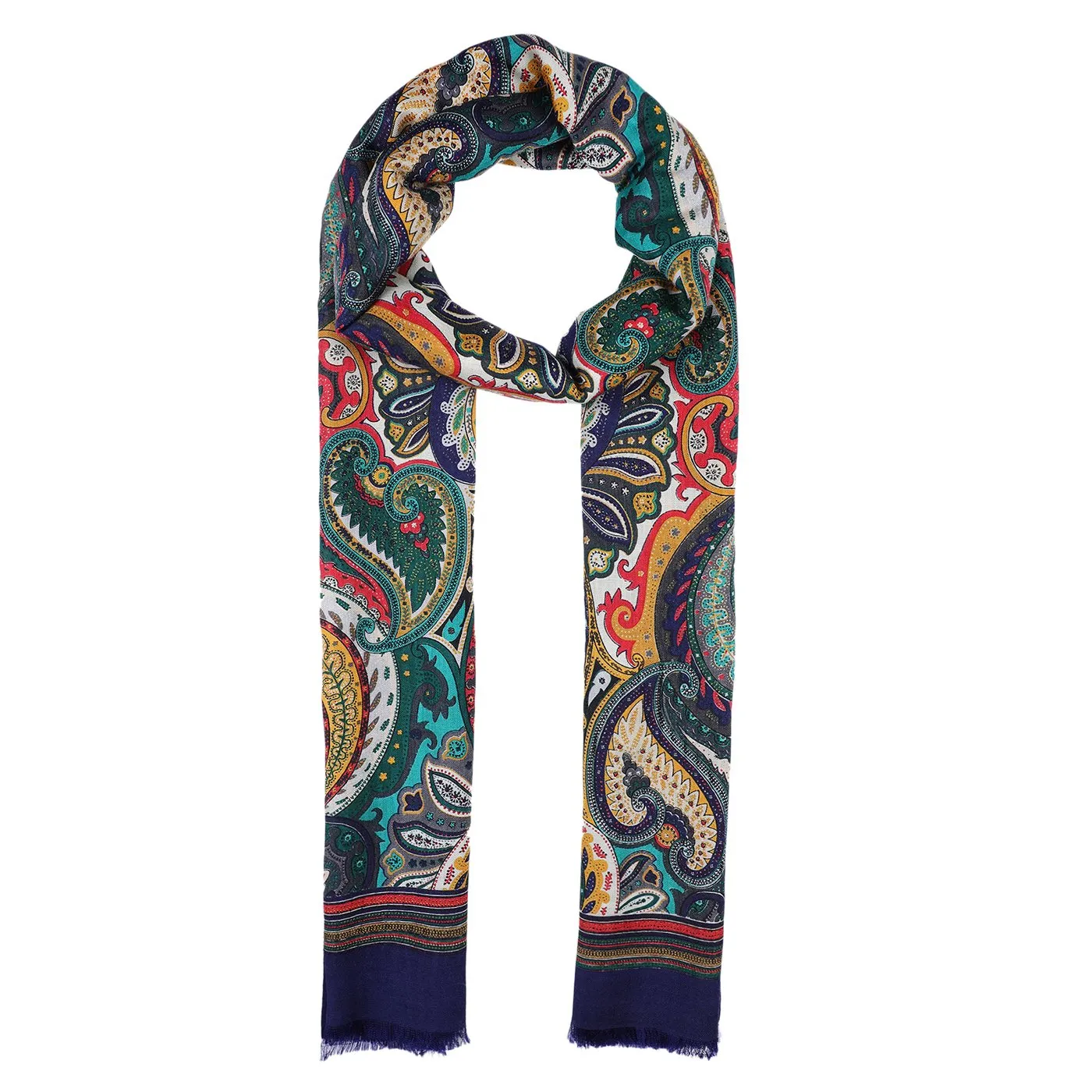 Swirl Paisley Woolen Stole