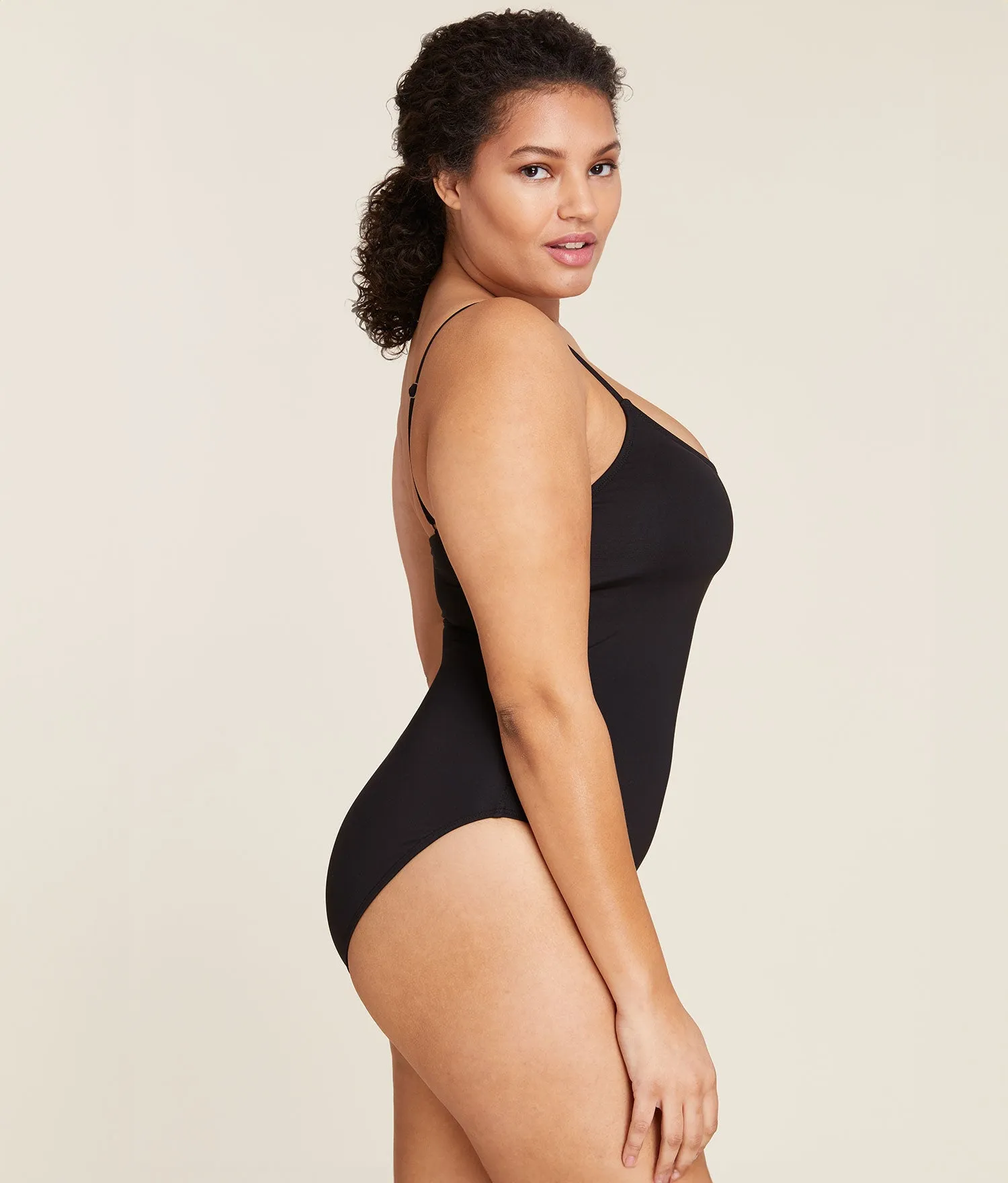 The Amalfi One Piece - Flat - Black - Classic - Full Coverage