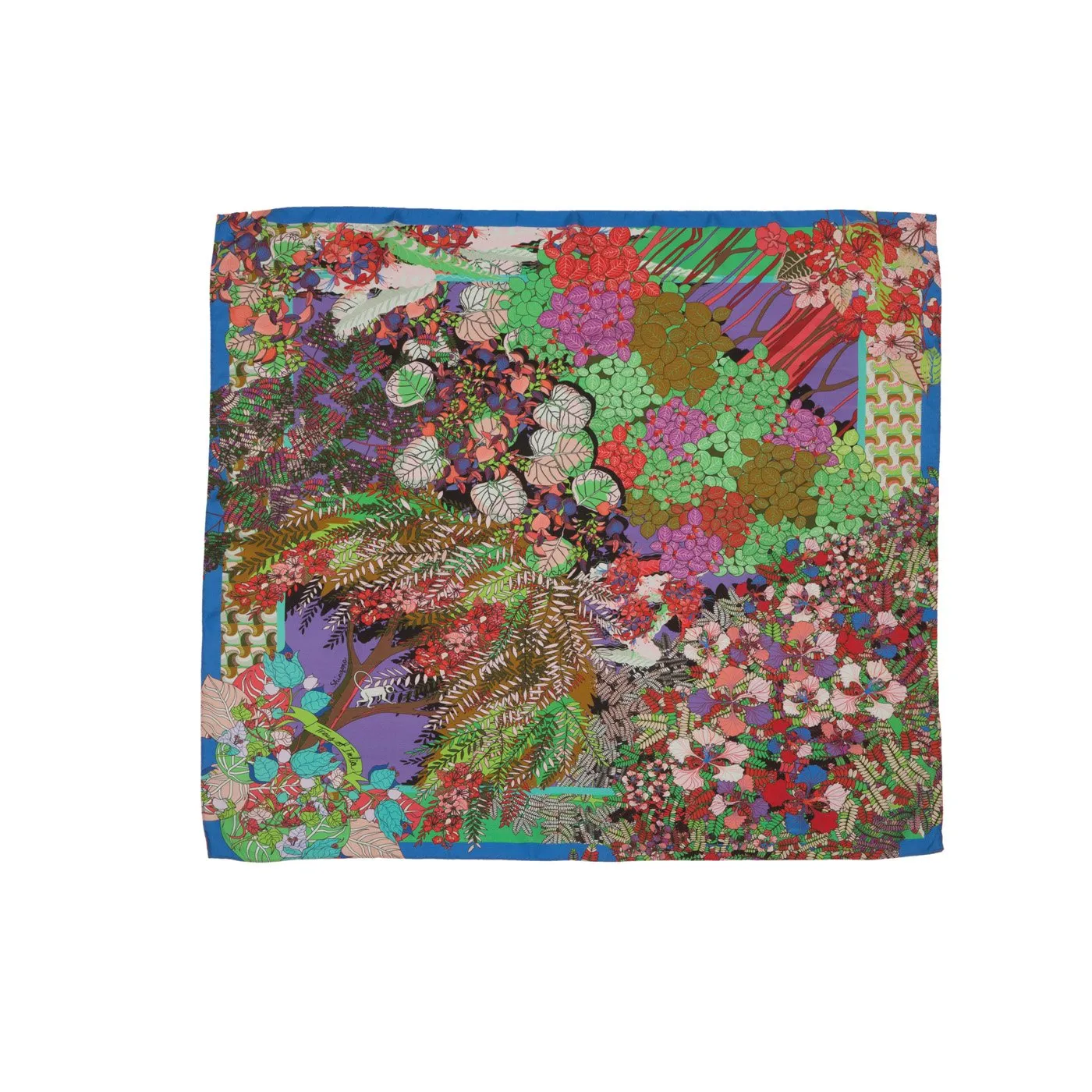 Trees Of India Silk Square Scarf