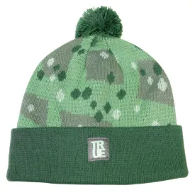 True Dot Camo Pom Beanie Green