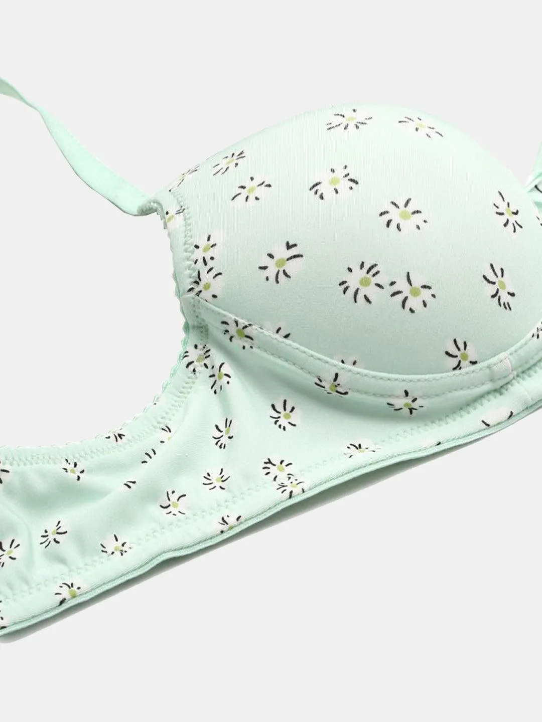 Women's Floral Print Lightly Padded Bra |BRA-4009|